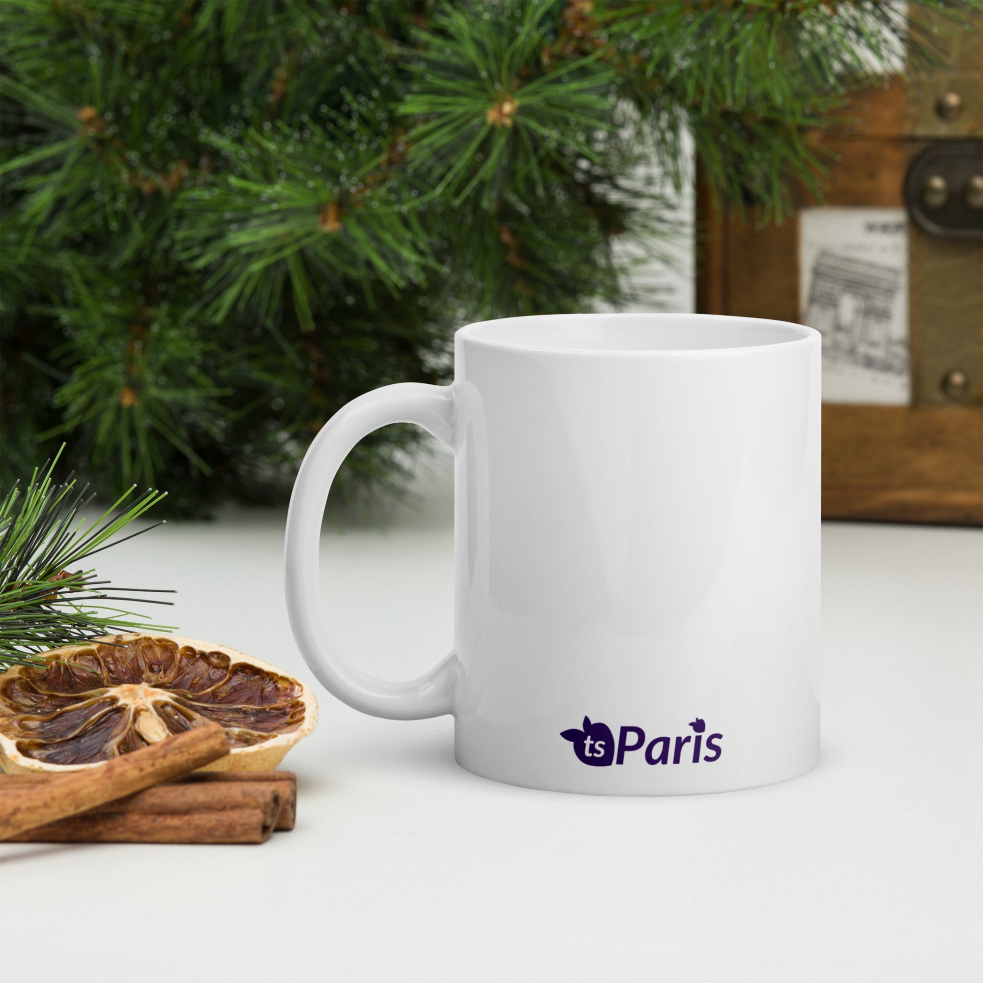tsgabrielle® • Paris - La Tour Eiffel • Glänzende Tasse • ​​Weiß • Keramik • 325 ml