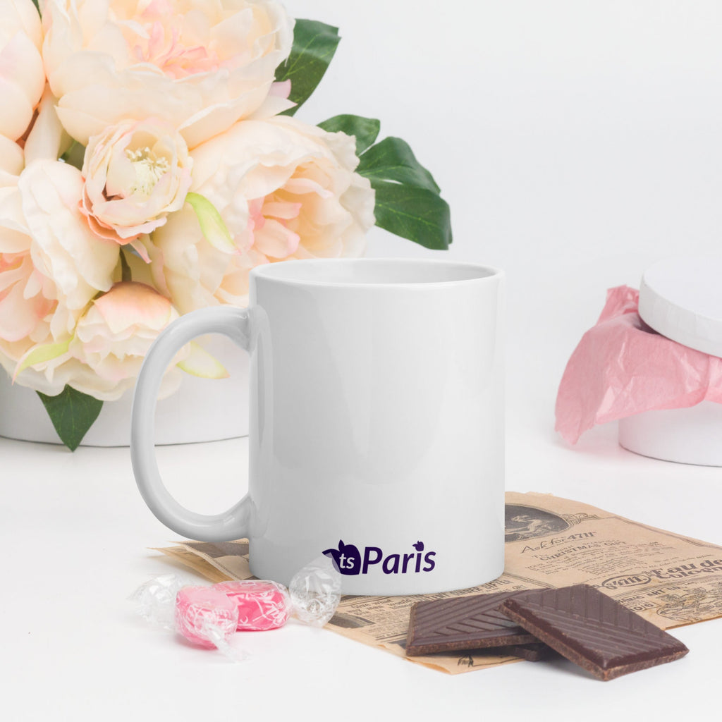 tsgabrielle® • Paris - La Tour Eiffel • Glänzende Tasse • ​​Weiß • Keramik • 325 ml