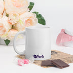 tsgabrielle® • Paris - La Tour Eiffel • Glänzende Tasse • ​​Weiß • Keramik • 325 ml