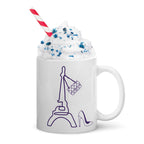 tsgabrielle® • Paris - La Tour Eiffel • Glänzende Tasse • ​​Weiß • Keramik • 325 ml