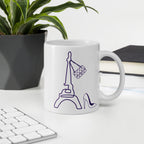 tsgabrielle® • Paris - La Tour Eiffel • Glänzende Tasse • ​​Weiß • Keramik • 325 ml