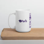 tsgabrielle® • Paris – Kathedrale Notre-Dame • Glänzende Tasse • ​​Weiß • Keramik • 3 Größen