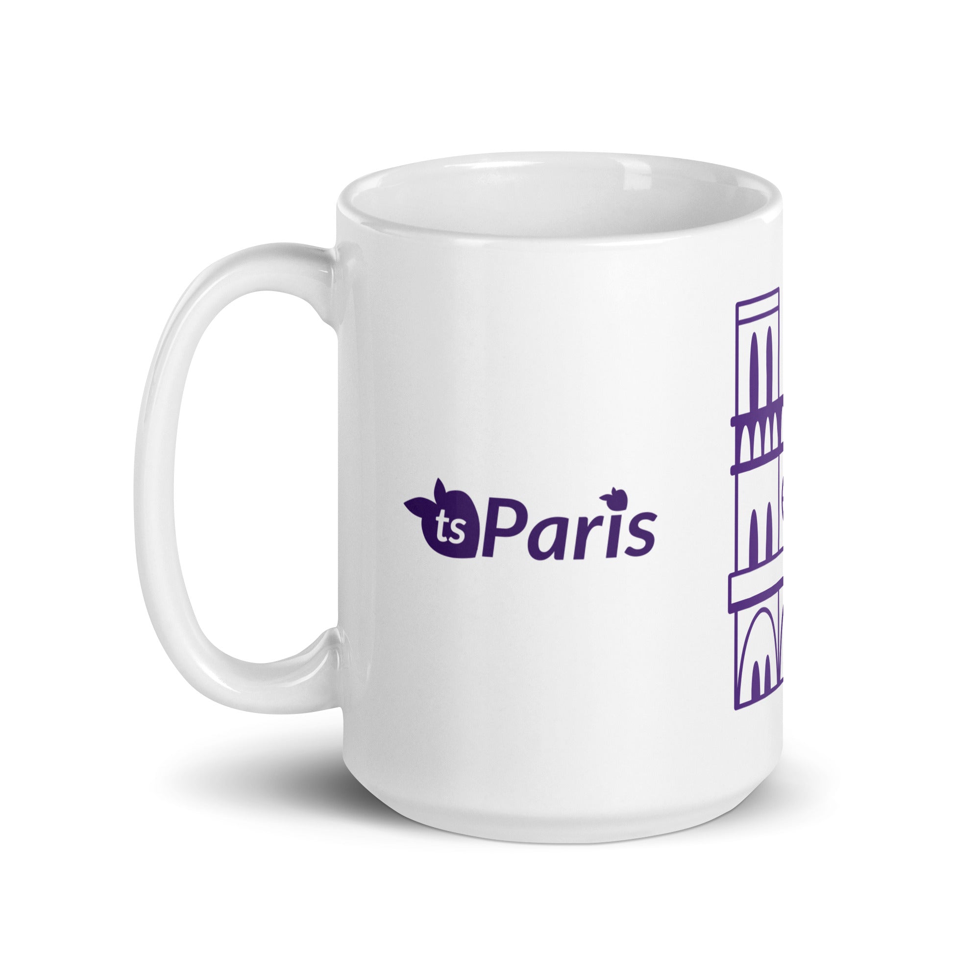 tsgabrielle® • Paris – Kathedrale Notre-Dame • Glänzende Tasse • ​​Weiß • Keramik • 3 Größen