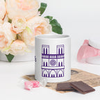 tsgabrielle® • Paris – Kathedrale Notre-Dame • Glänzende Tasse • ​​Weiß • Keramik • 3 Größen