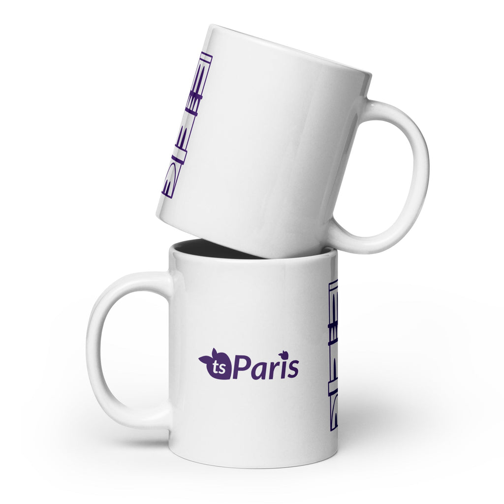 tsgabrielle® • Paris – Kathedrale Notre-Dame • Glänzende Tasse • ​​Weiß • Keramik • 3 Größen
