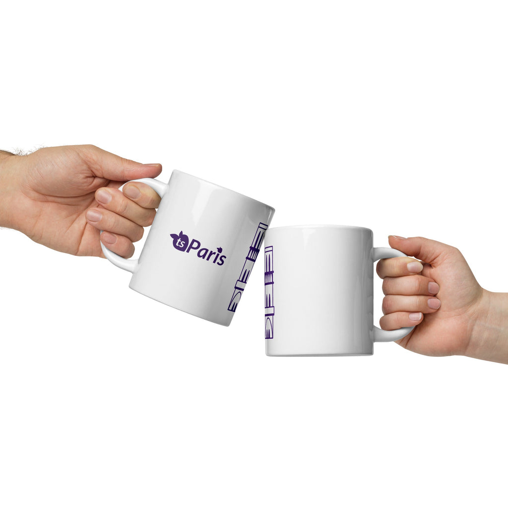 tsgabrielle® • Paris – Kathedrale Notre-Dame • Glänzende Tasse • ​​Weiß • Keramik • 3 Größen