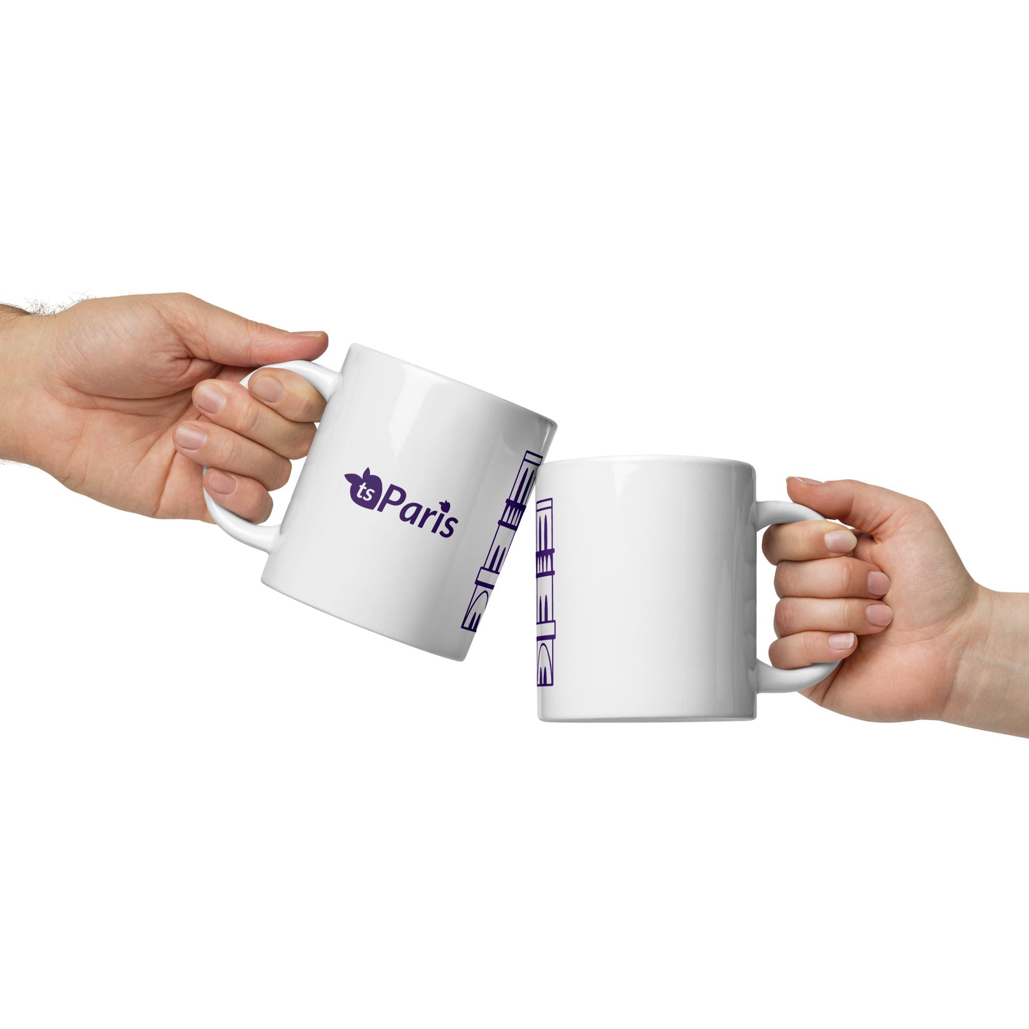 tsgabrielle® • Paris – Kathedrale Notre-Dame • Glänzende Tasse • ​​Weiß • Keramik • 3 Größen