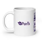 tsgabrielle® • Paris – Kathedrale Notre-Dame • Glänzende Tasse • ​​Weiß • Keramik • 3 Größen