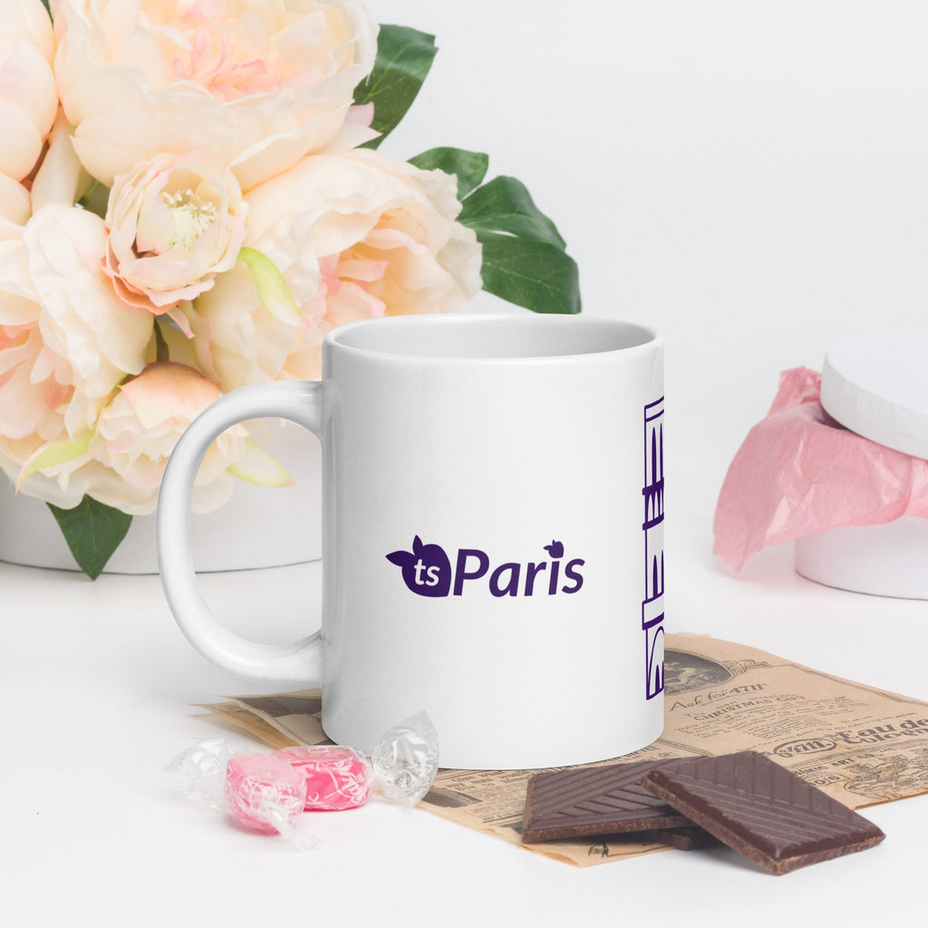 tsgabrielle® • Paris – Kathedrale Notre-Dame • Glänzende Tasse • ​​Weiß • Keramik • 3 Größen