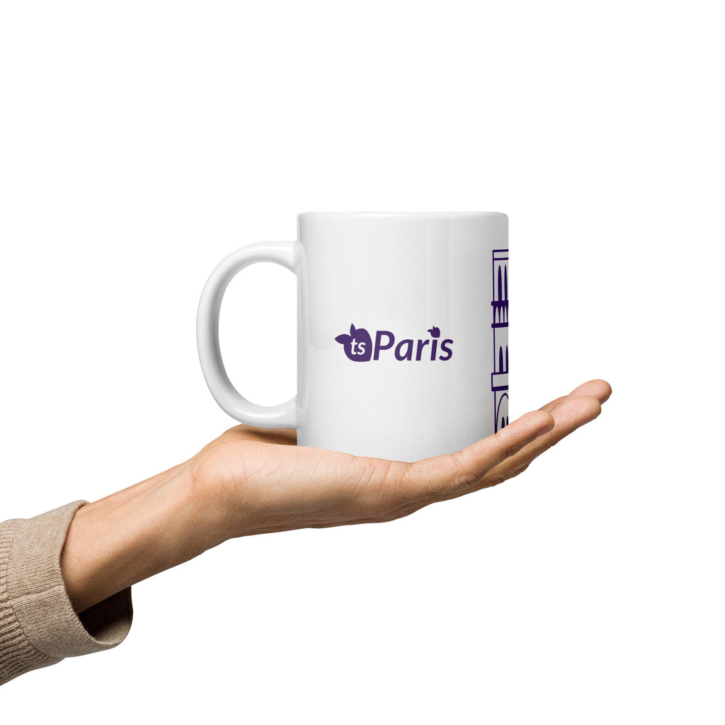 tsgabrielle® • Paris – Kathedrale Notre-Dame • Glänzende Tasse • ​​Weiß • Keramik • 3 Größen