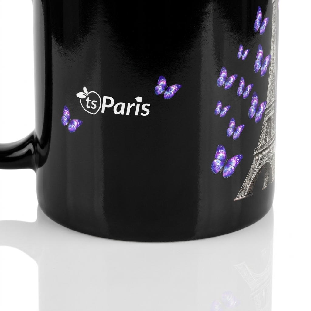 tsgabrielle® • Paris - Der Eiffelturm • Hochglanz-Becher • Schwarz • Keramik • 2 Größen - Black - View 8