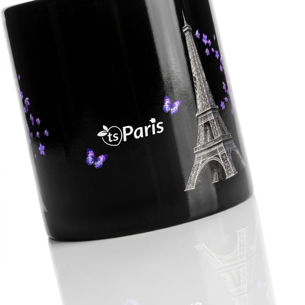 tsgabrielle® • Paris - Der Eiffelturm • Hochglanz-Becher • Schwarz • Keramik • 2 Größen - Black - View 7