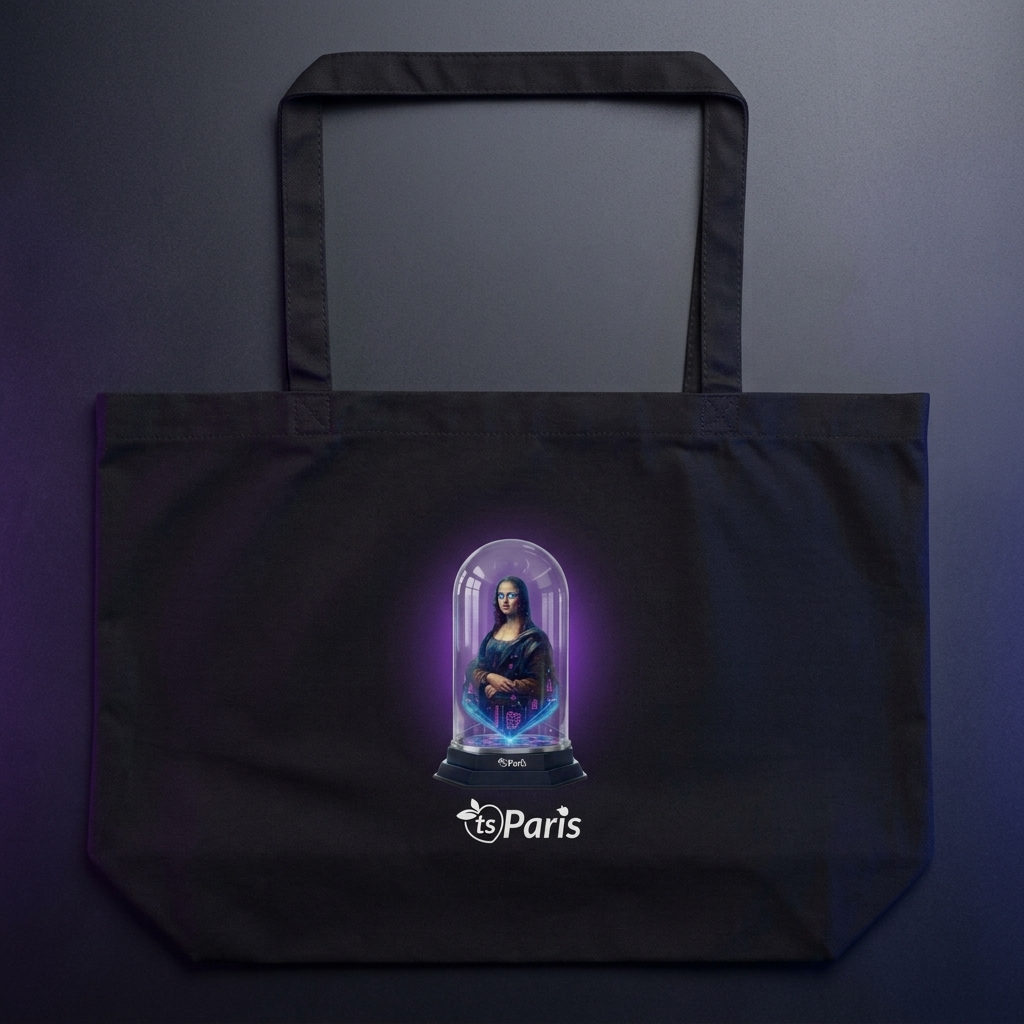 tsgabrielle® • Paris - Da Vinci • Large Tote Bag • Schwarz • Cotton Organic - View 10