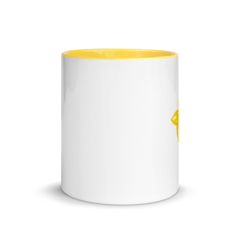 tsgabrielle® • White Mug with Color Inside • Yellow • 11 oz - View 5