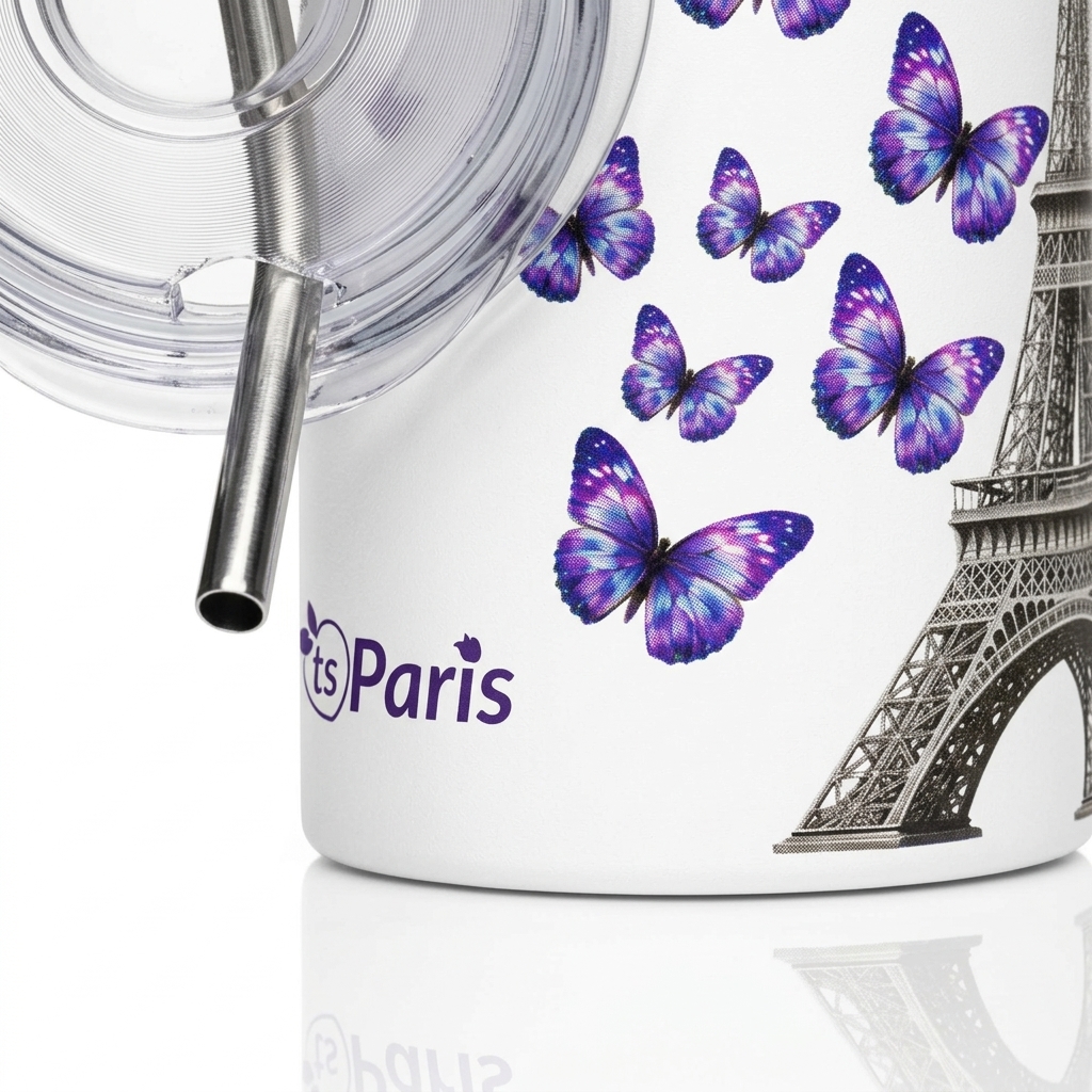tsgabrielle® • Paris - Der Eiffelturm • Tumbler • Edelstahl • Weiß • 20 oz - View 6