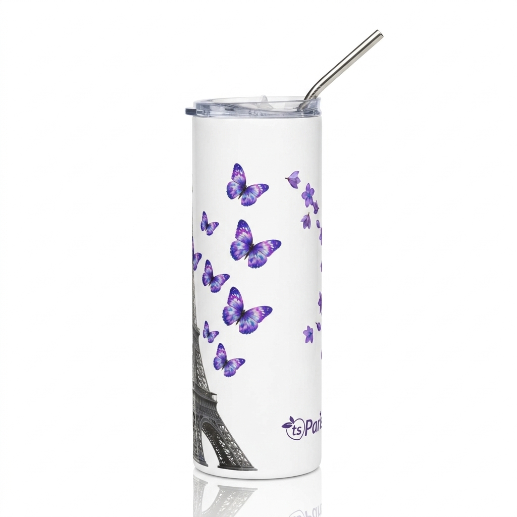 tsgabrielle® • Paris - Der Eiffelturm • Tumbler • Edelstahl • Weiß • 20 oz - View 7