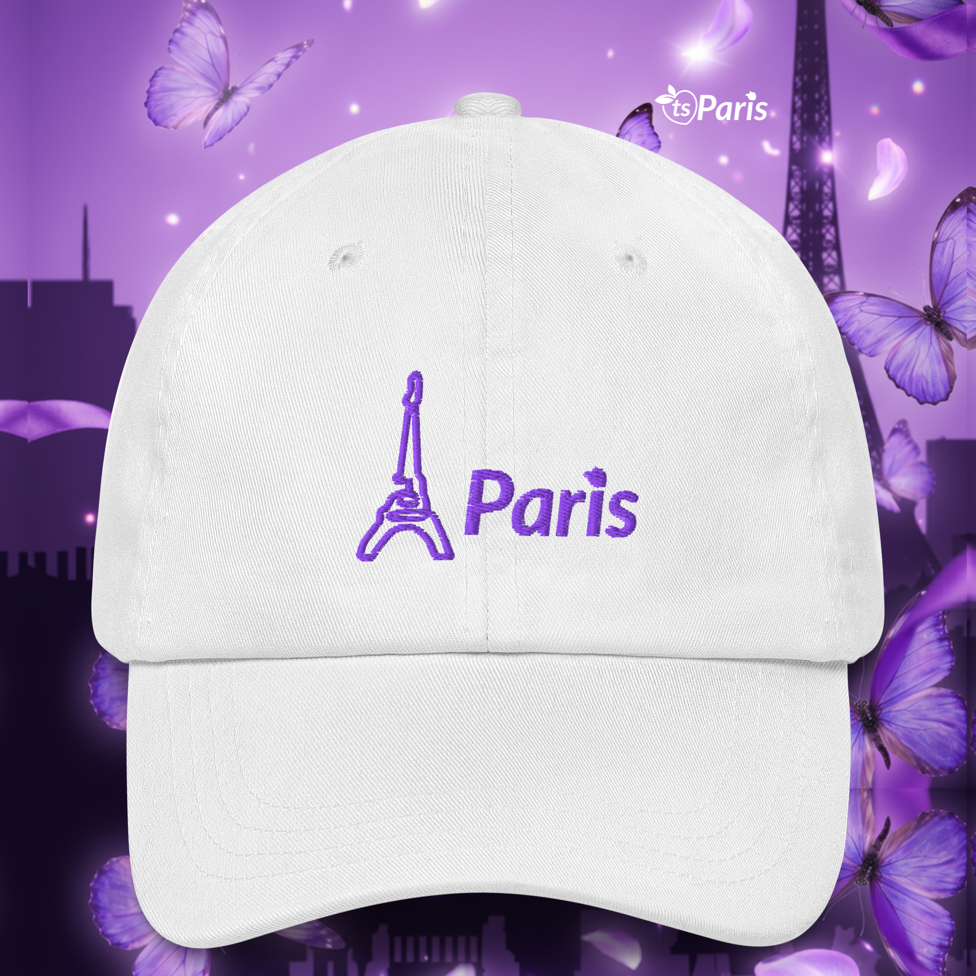 tsgabrielle® • Paris - La Tour Eiffel • Cap • Weiß