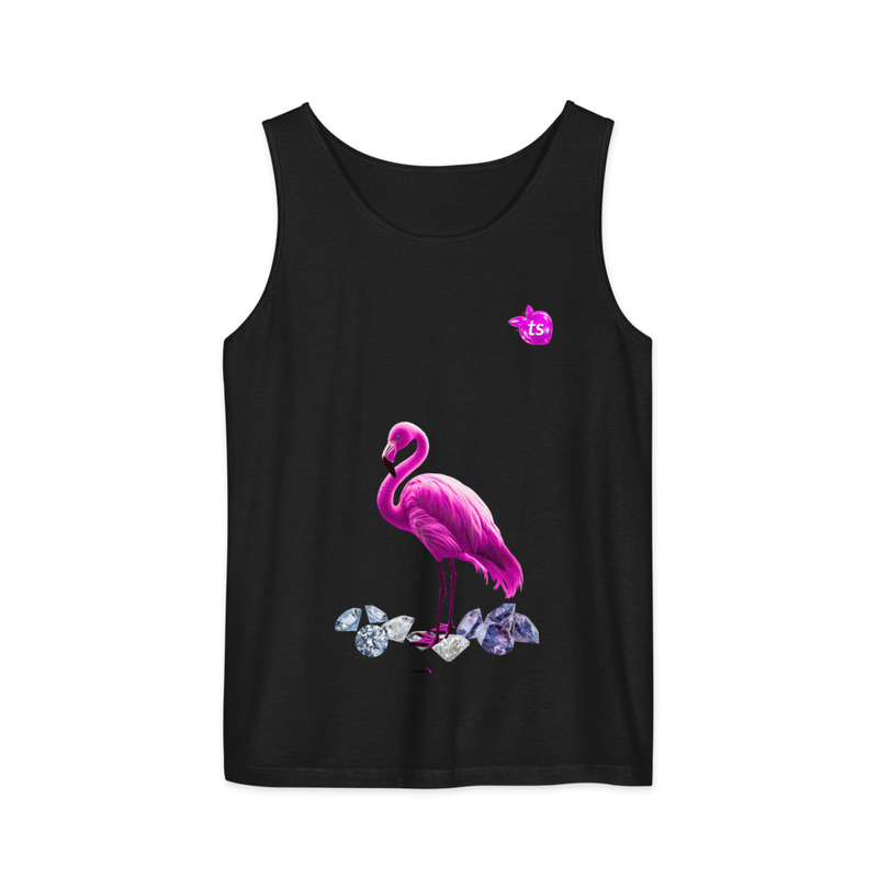 tsgabrielle® • Für Sie • Flamant Rose • Garment-Dyed Tanktop • Schwarz
