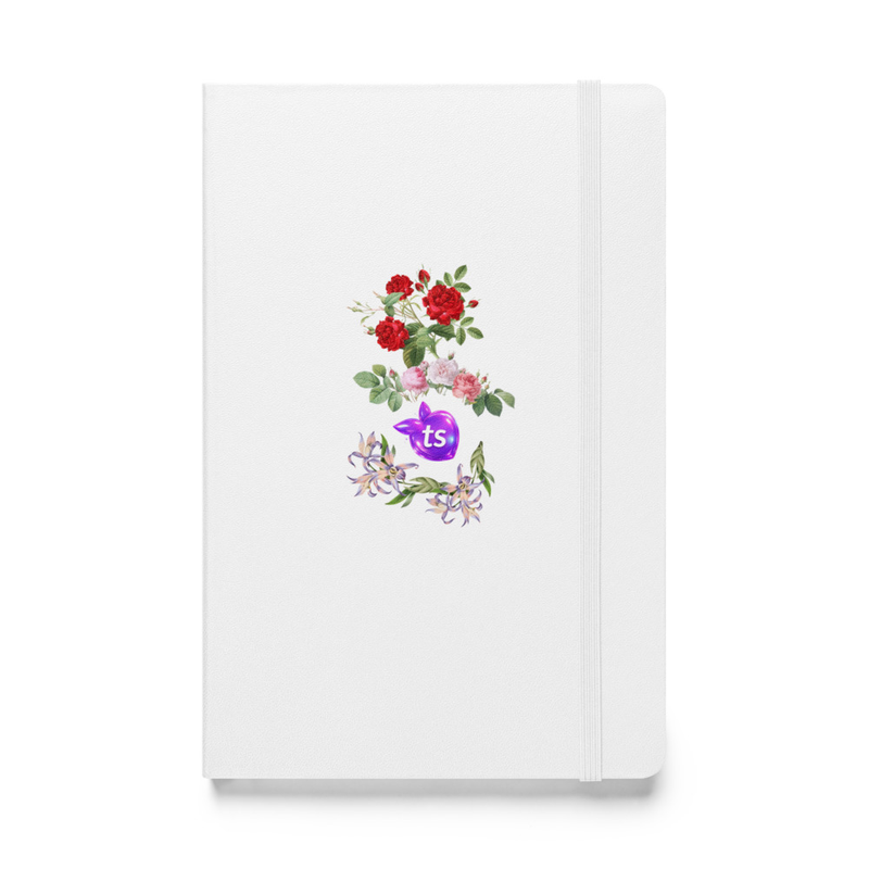 JournalBook® by tsgabrielle® • TransFLOWer • Hardcover-Notizbuch • Weiß