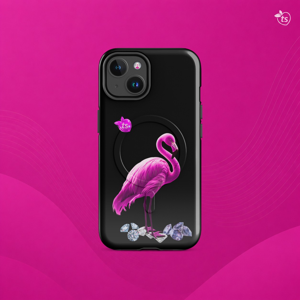 tsgabrielle® • Flamant Rose • Tough-Huelle kompatibel mit iPhone® • MagSafe® • neueste Modelle