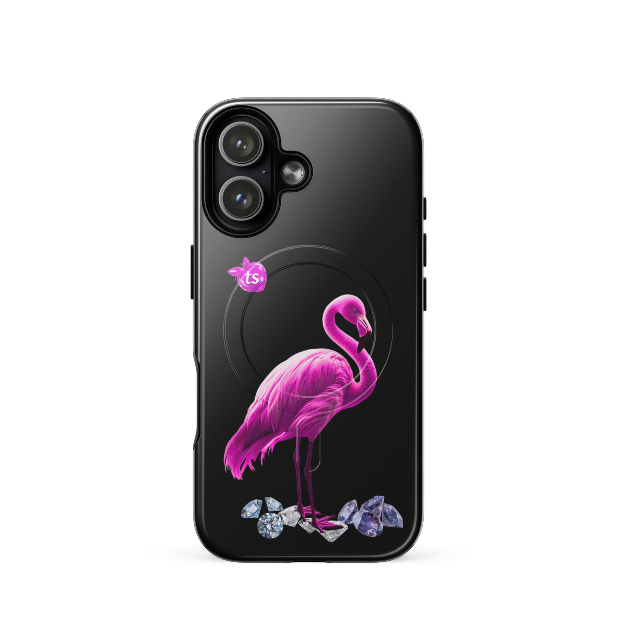 tsgabrielle® • Flamant Rose • Tough Case Compatible with iPhone® • MagSafe® • Latest Models