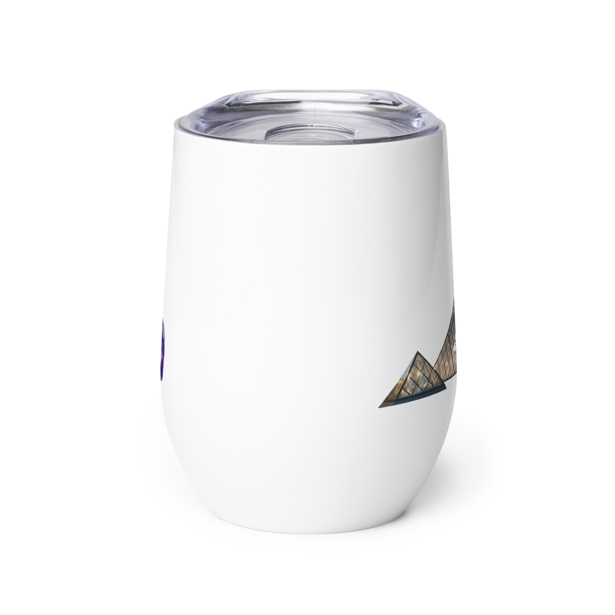 tsgabrielle® • Paris – The Louvre Pyramid • Wine Tumbler • 12 oz