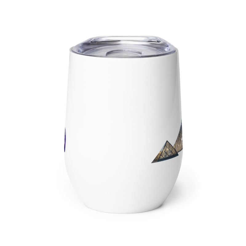 tsgabrielle® • Paris – The Louvre Pyramid • Wine Tumbler • 12 oz