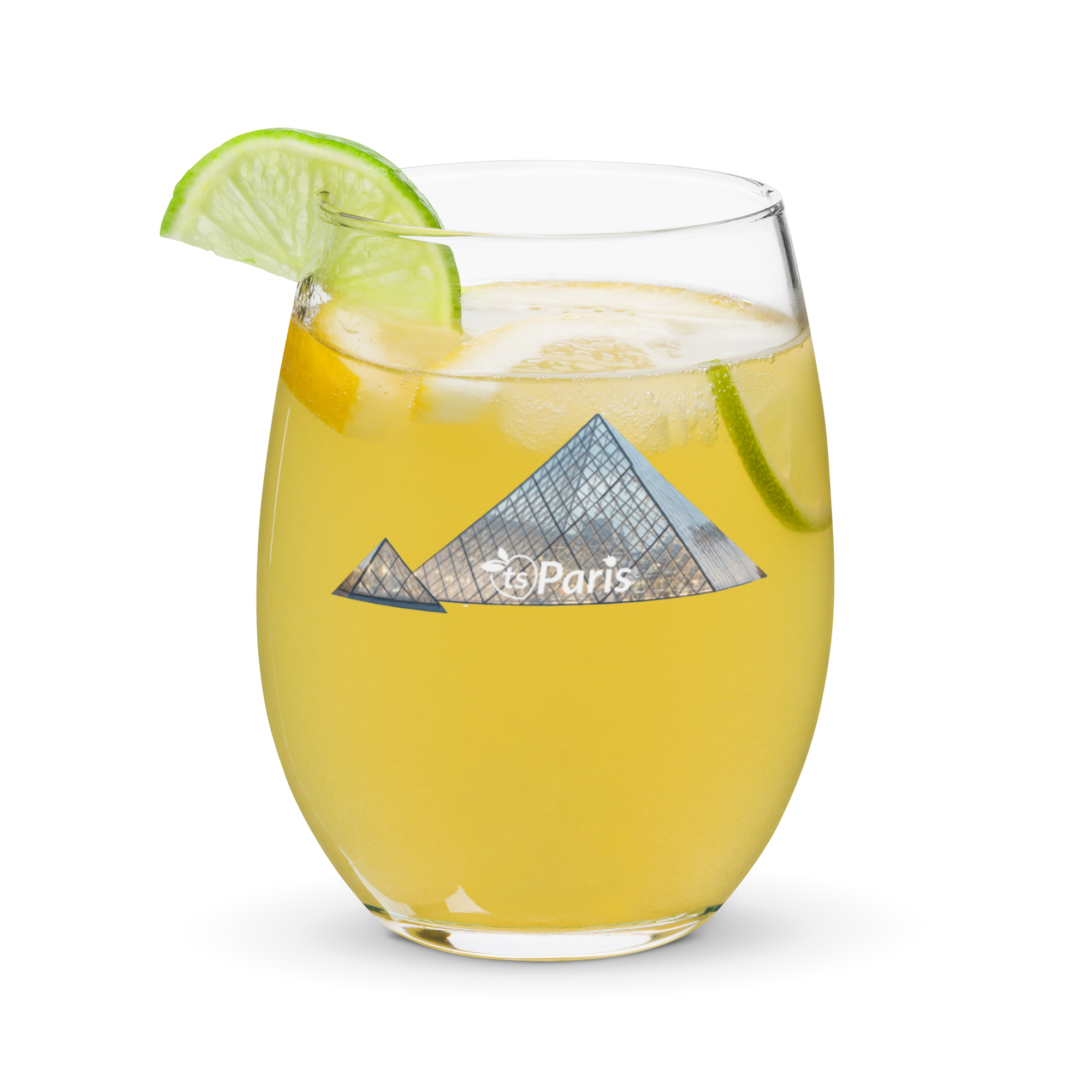tsgabrielle® • Paris – Die Glaspyramide des Louvre • Stieloses Weinglas • 15 oz - View 5