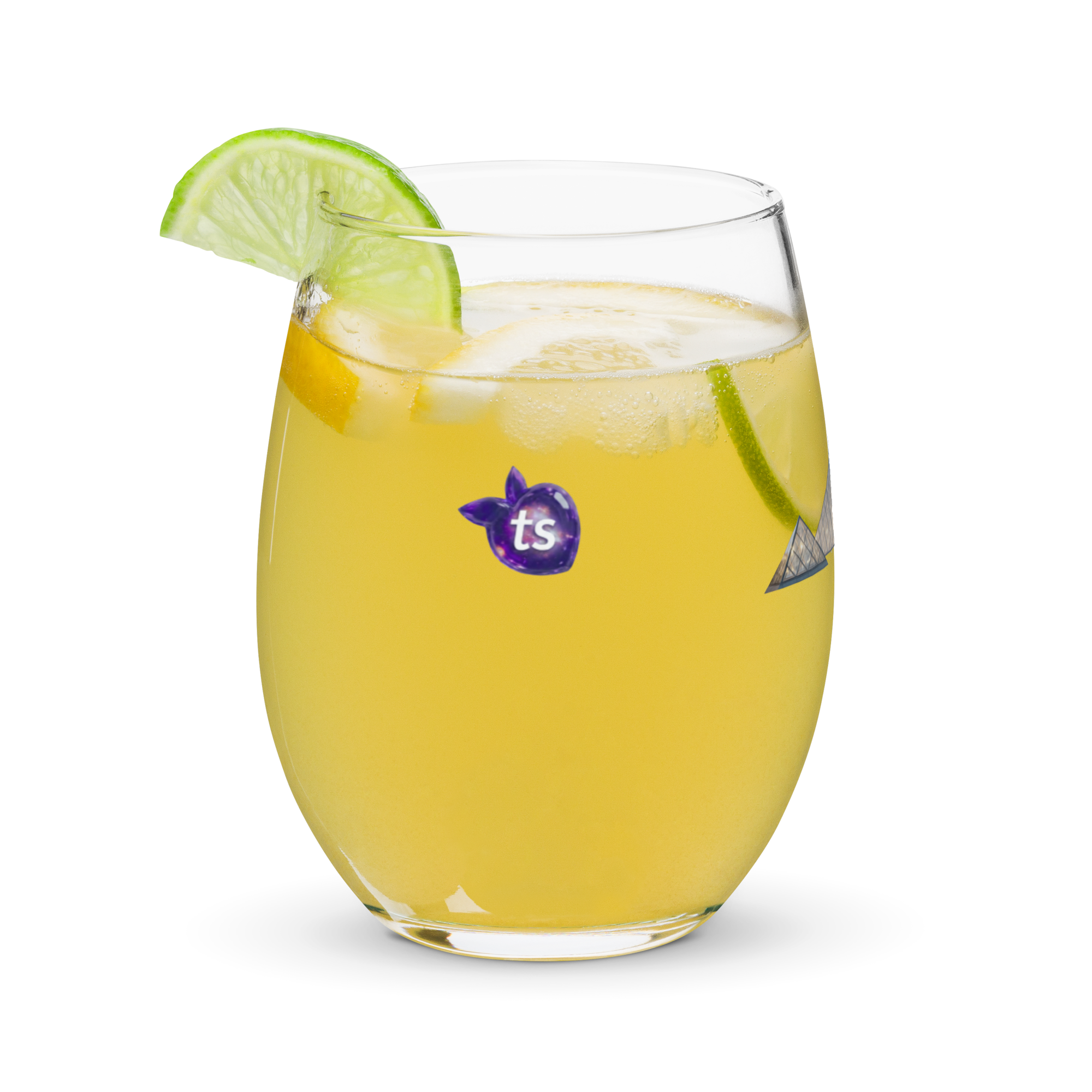 tsgabrielle® • Paris – Die Glaspyramide des Louvre • Stieloses Weinglas • 15 oz - View 6