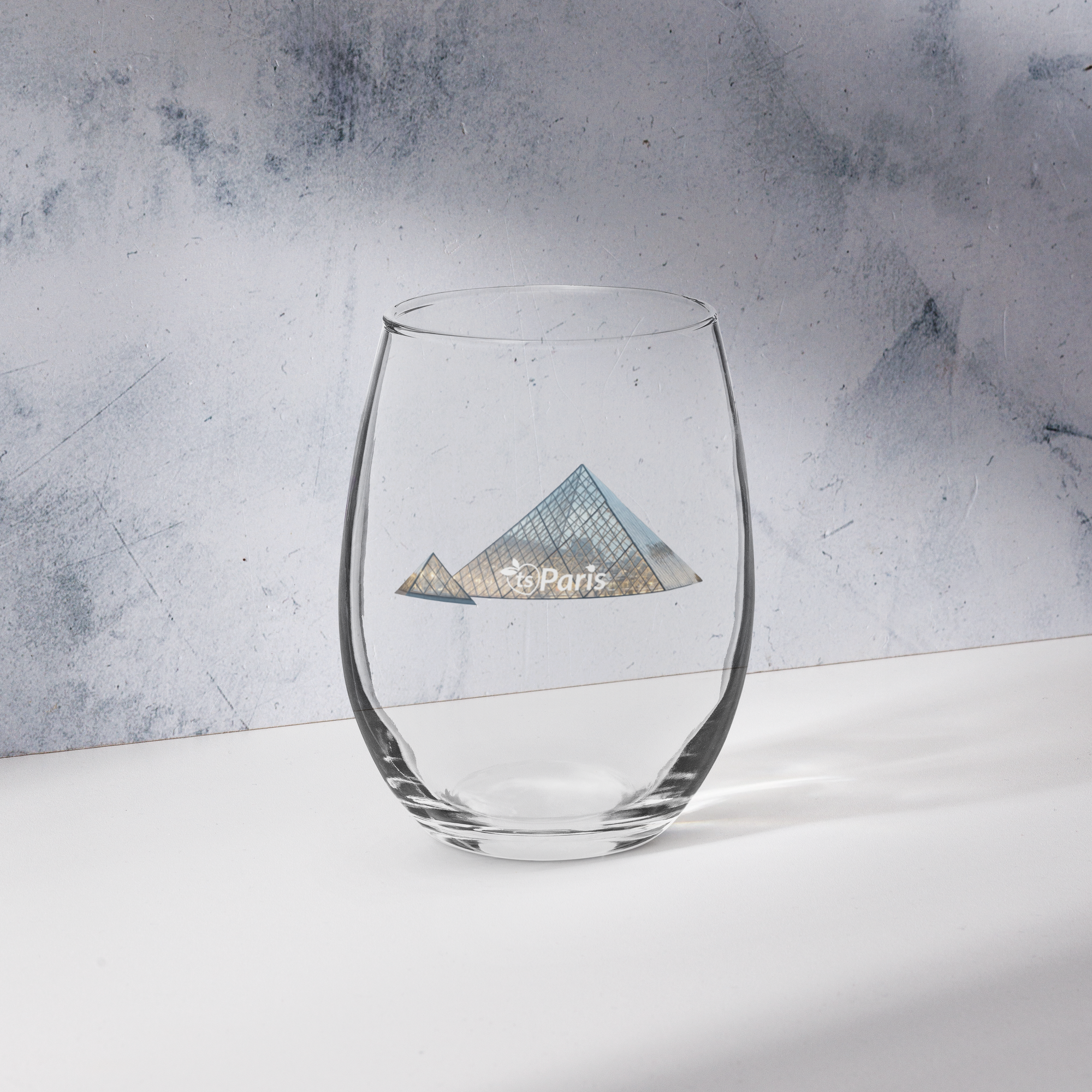 tsgabrielle® • Paris – Die Glaspyramide des Louvre • Stieloses Weinglas • 15 oz - View 13