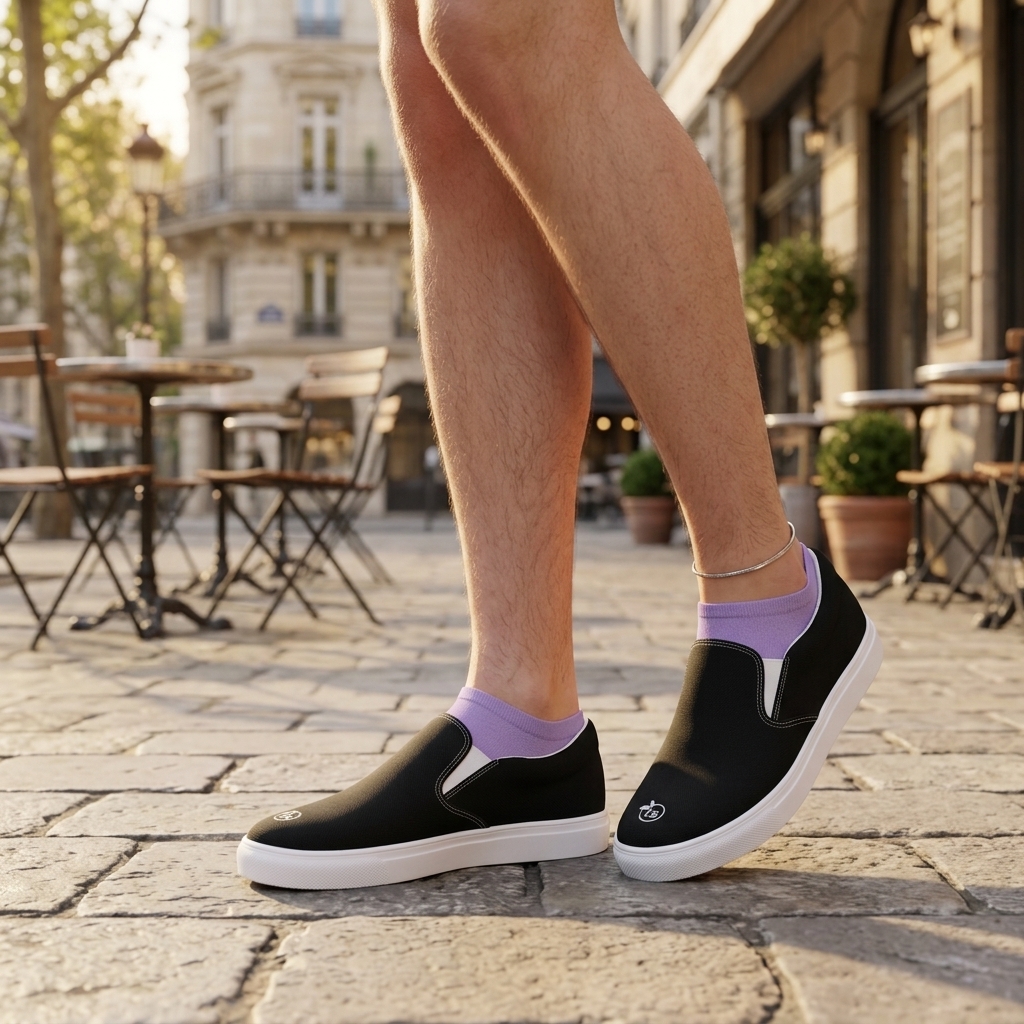 tsgabrielle® • Für Ihn • Slip-On Canvas Schuhe • Schwarz - View 6