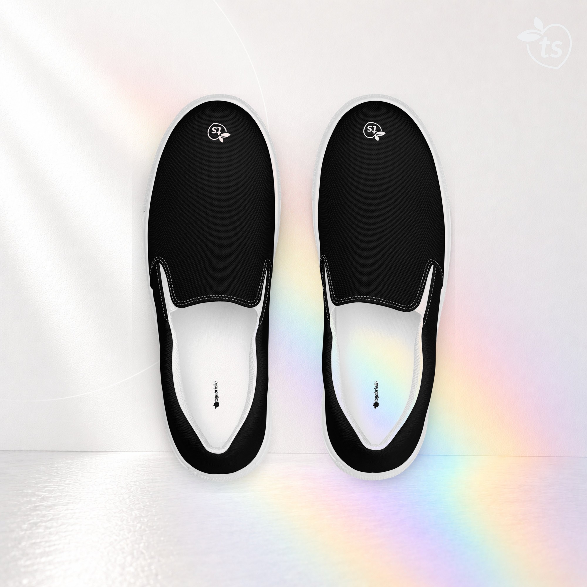 tsgabrielle® • Für Ihn • Slip-On Canvas Schuhe • Schwarz