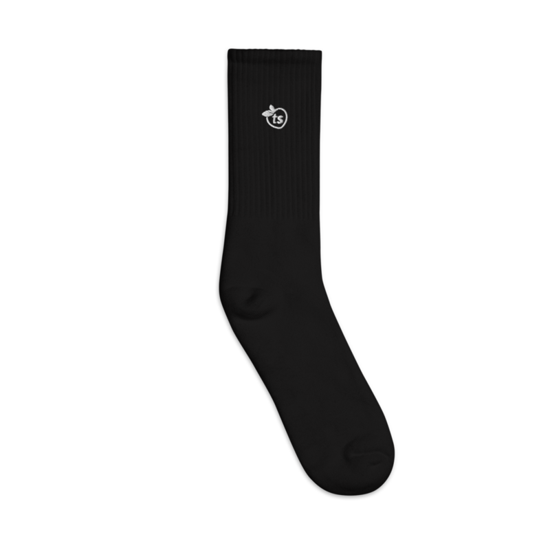 tsgabrielle® • Für Ihn • Bestickte Socken • Schwarz