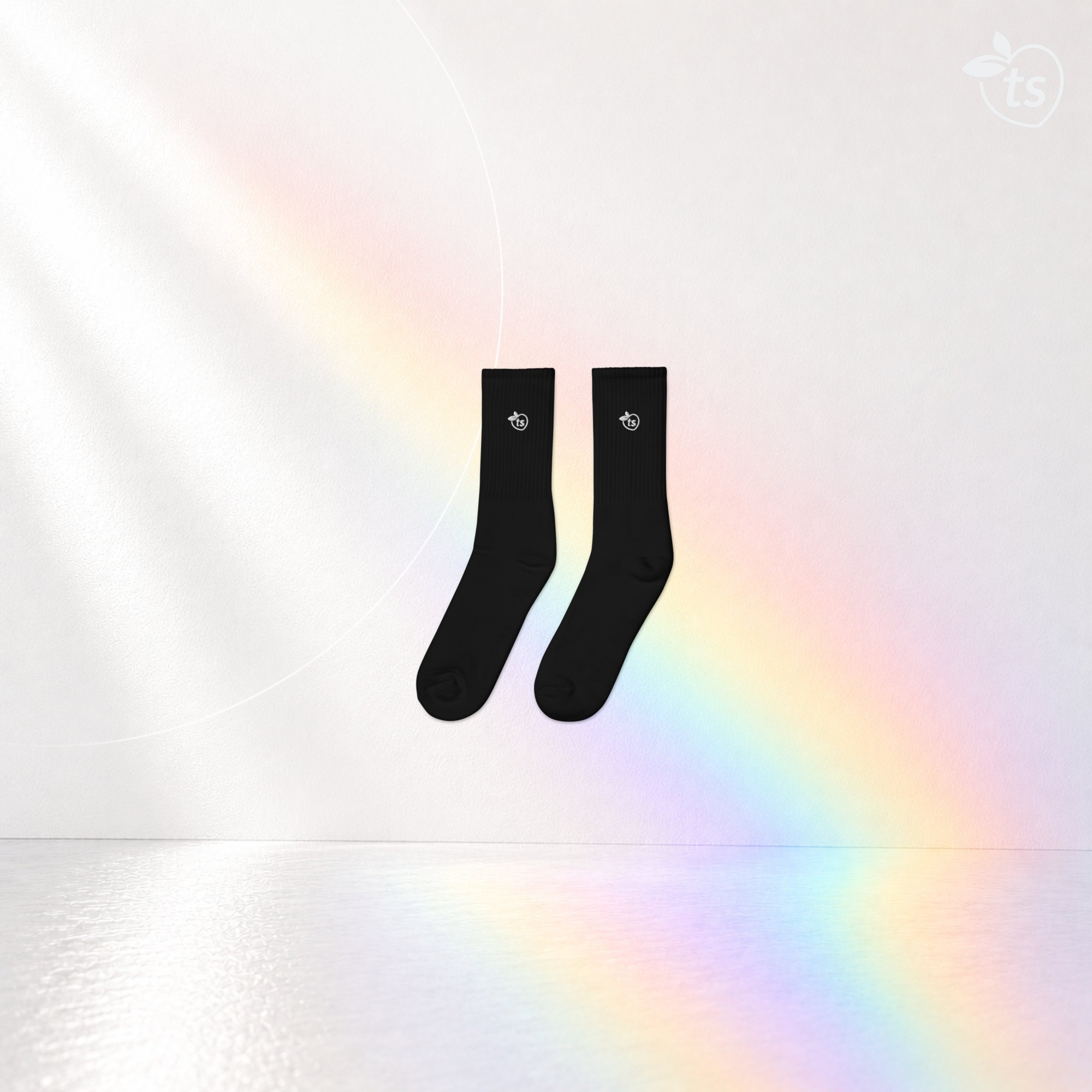tsgabrielle® • Für Ihn • Bestickte Socken • Schwarz