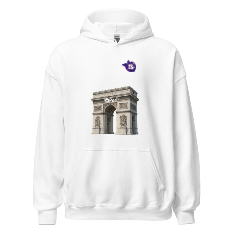 tsgabrielle® • Fuer Ihn• Paris - Arc de Triomphe • Hoodie • Weiss