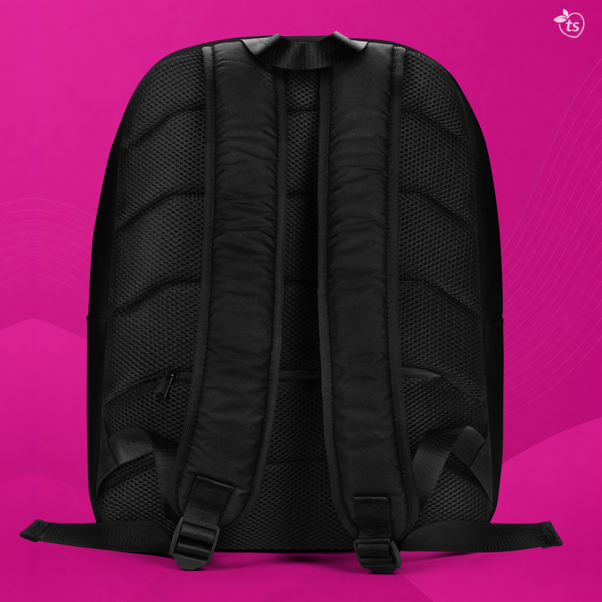 tsgabrielle® • Flamant Rose • Minimalistischer Rucksack • Schwarz - View 7