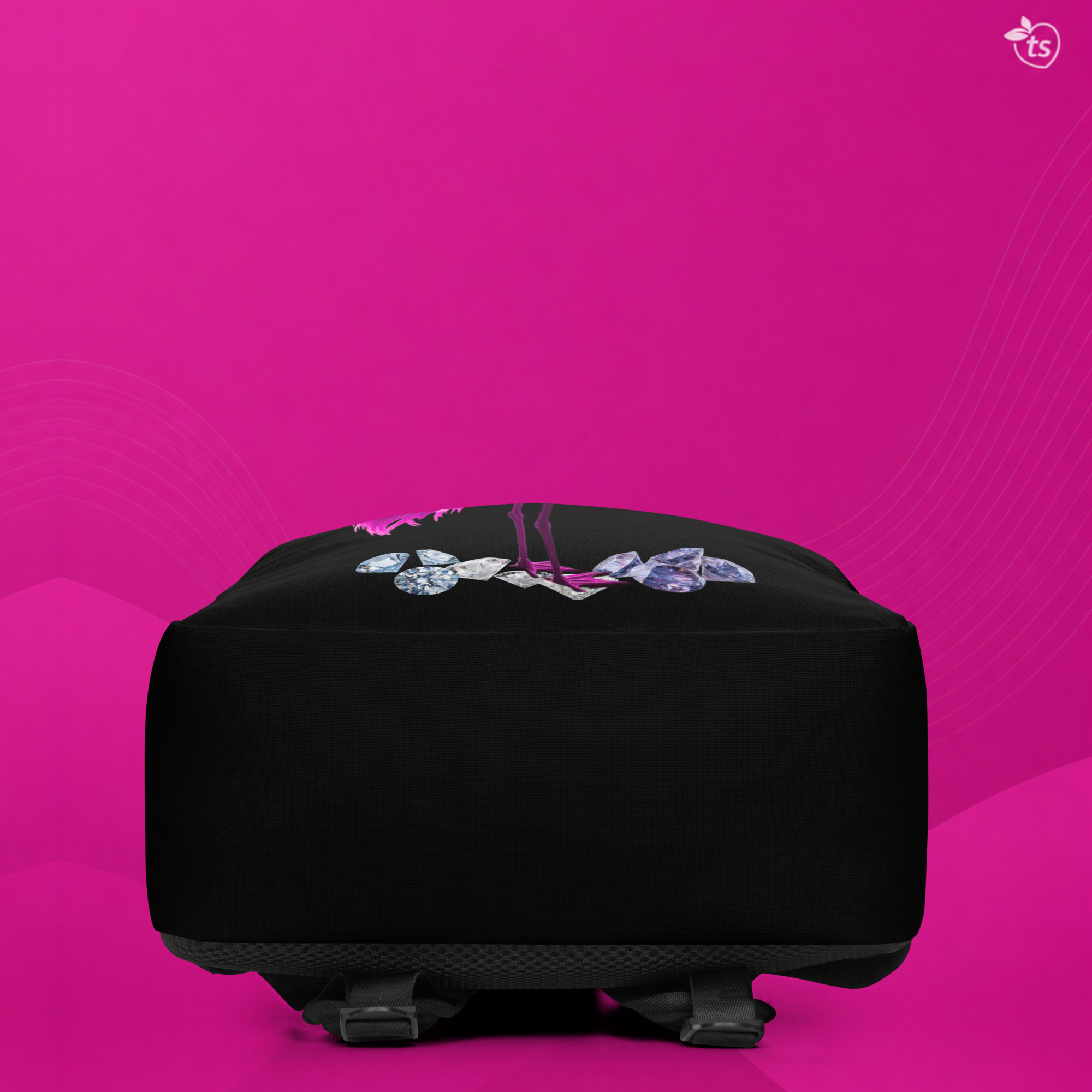 tsgabrielle® • Flamant Rose • Minimalistischer Rucksack • Schwarz - View 8