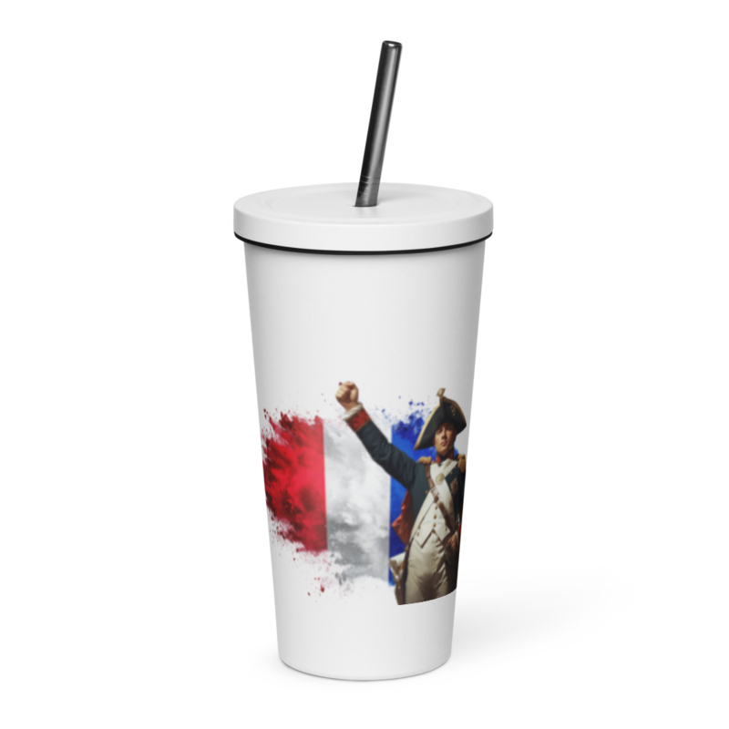 tsgabrielle® • Paris - Napoleon Bonaparte • Thermobecher • Edelstahl • Weiß • 590 ml • Der Französische Trans-Touch