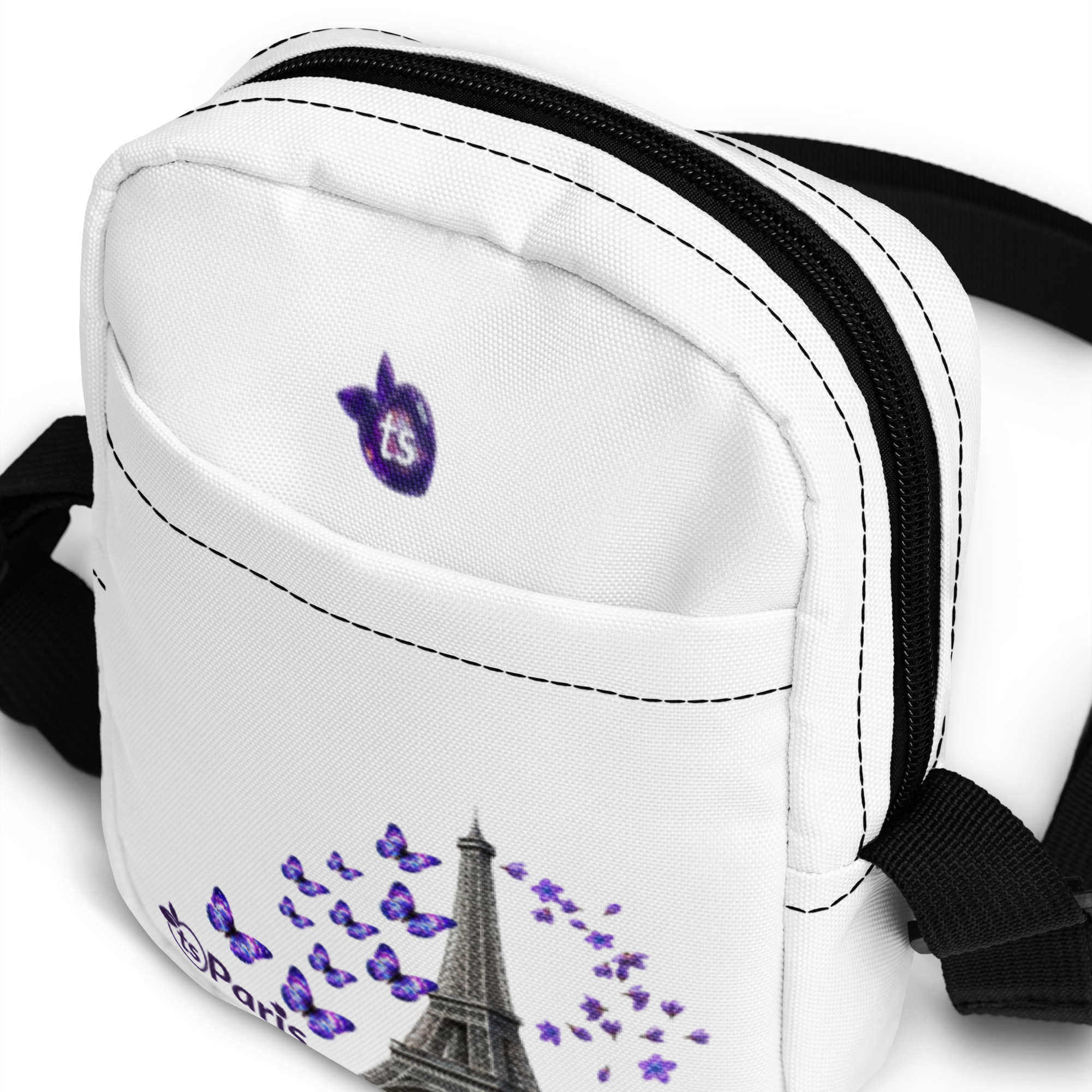 tsgabrielle® • Paris - La Tour Eiffel • Utility Crossbody Bag • Weiß - View 5
