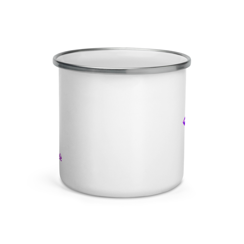 tsgabrielle® • Enamel Tasse • Weiss • 12 oz