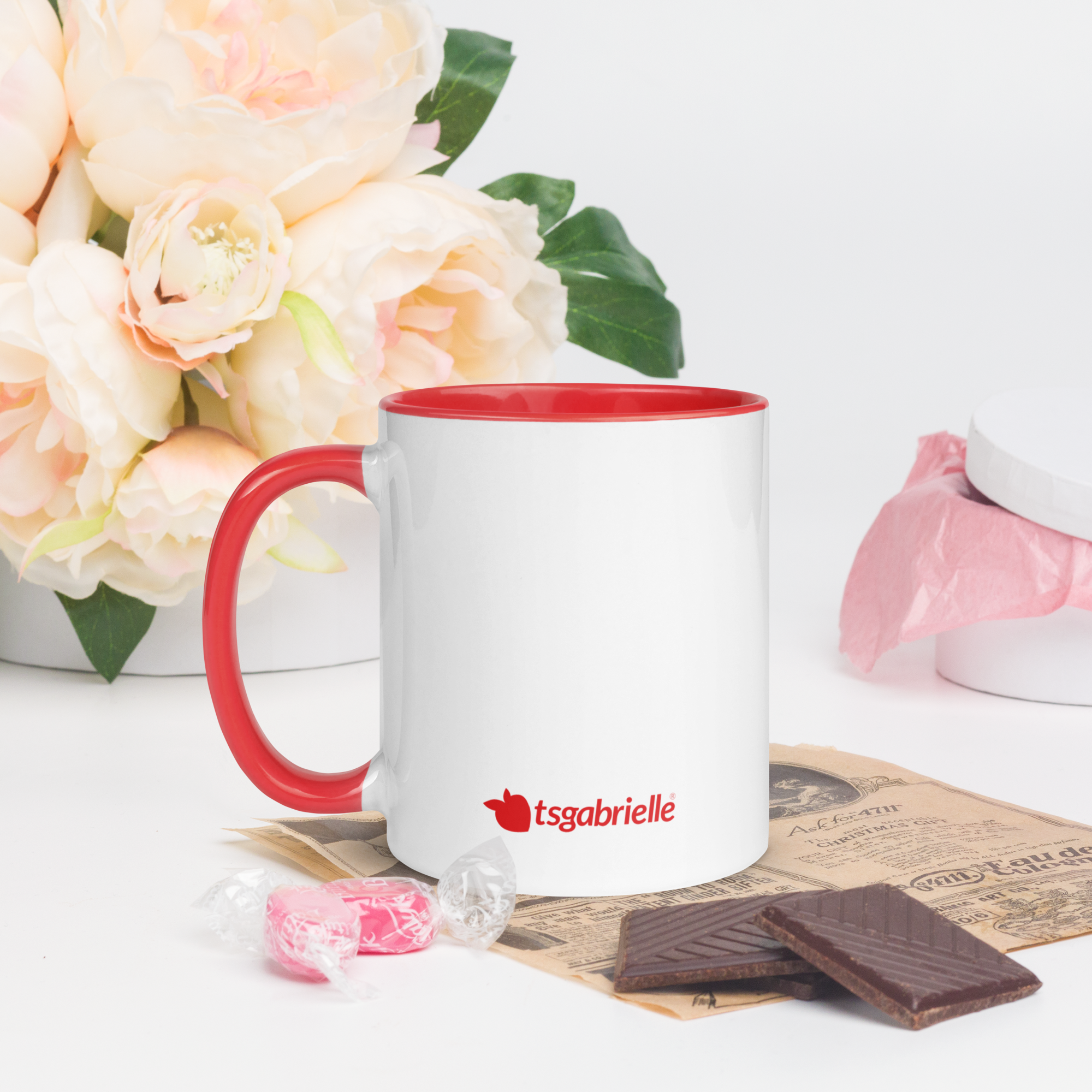 tsgabrielle® • Becher mit roter Innenseite • Keramik • 2 Größen - View 8