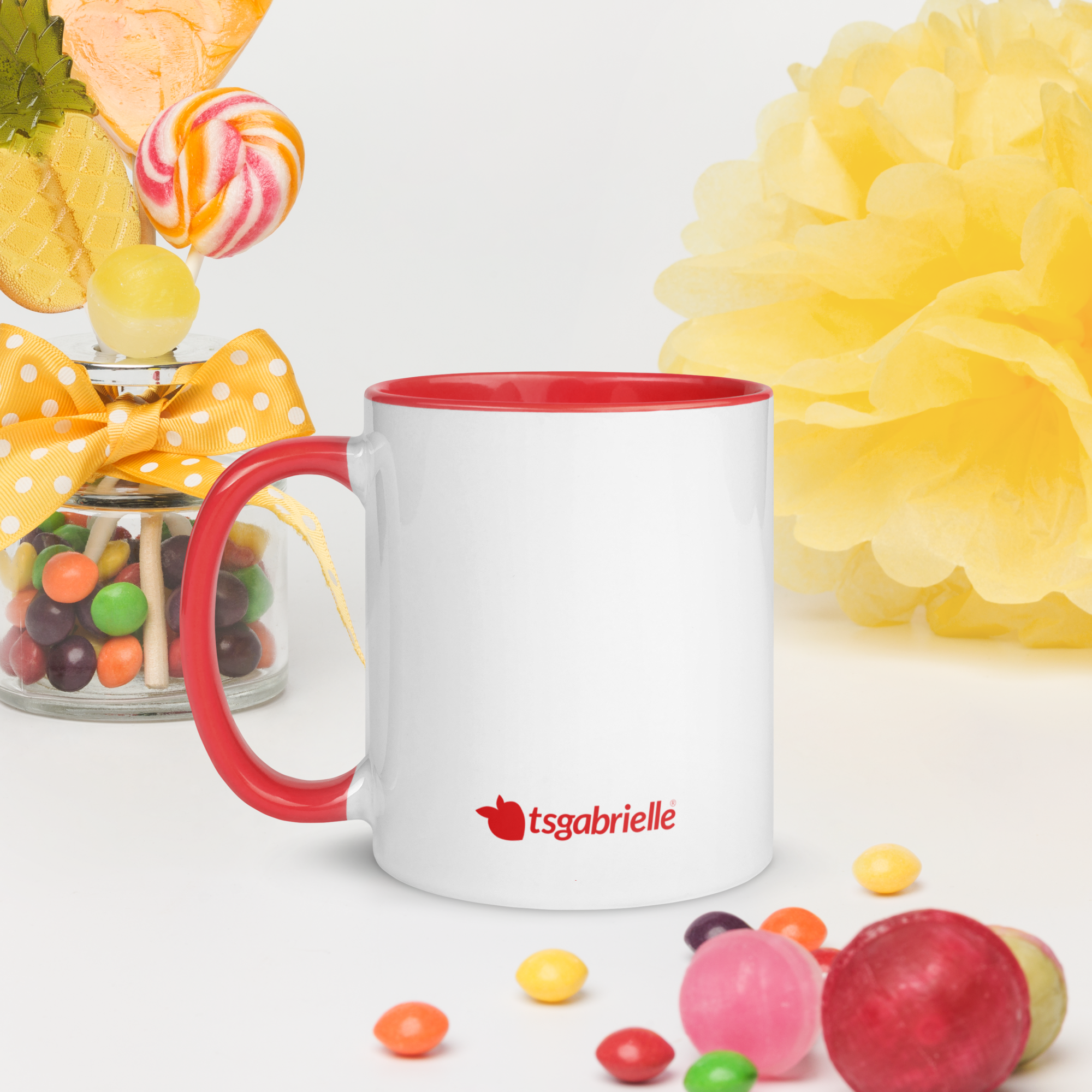 tsgabrielle® • Becher mit roter Innenseite • Keramik • 2 Größen - View 10