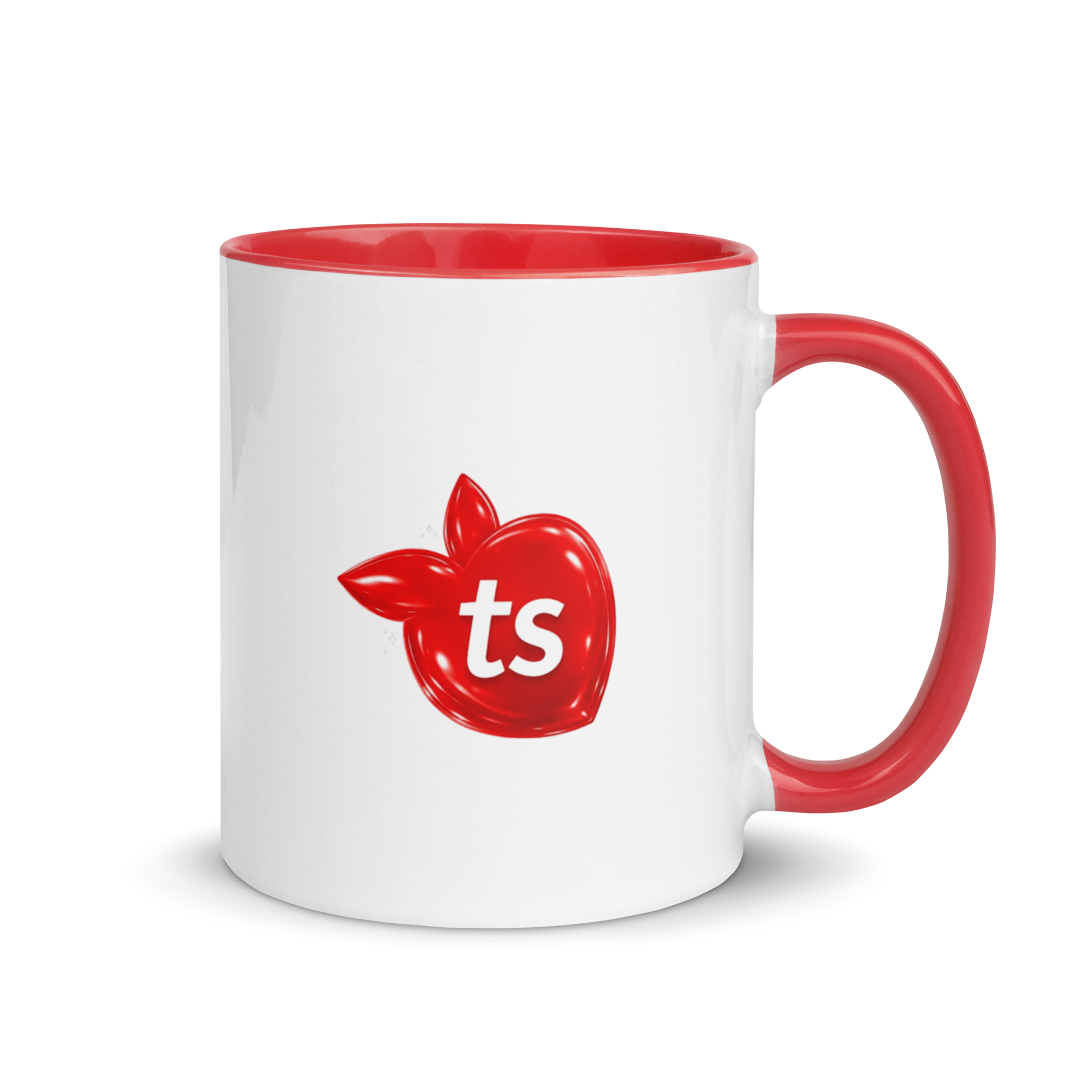 tsgabrielle® • Becher mit roter Innenseite • Keramik • 2 Größen