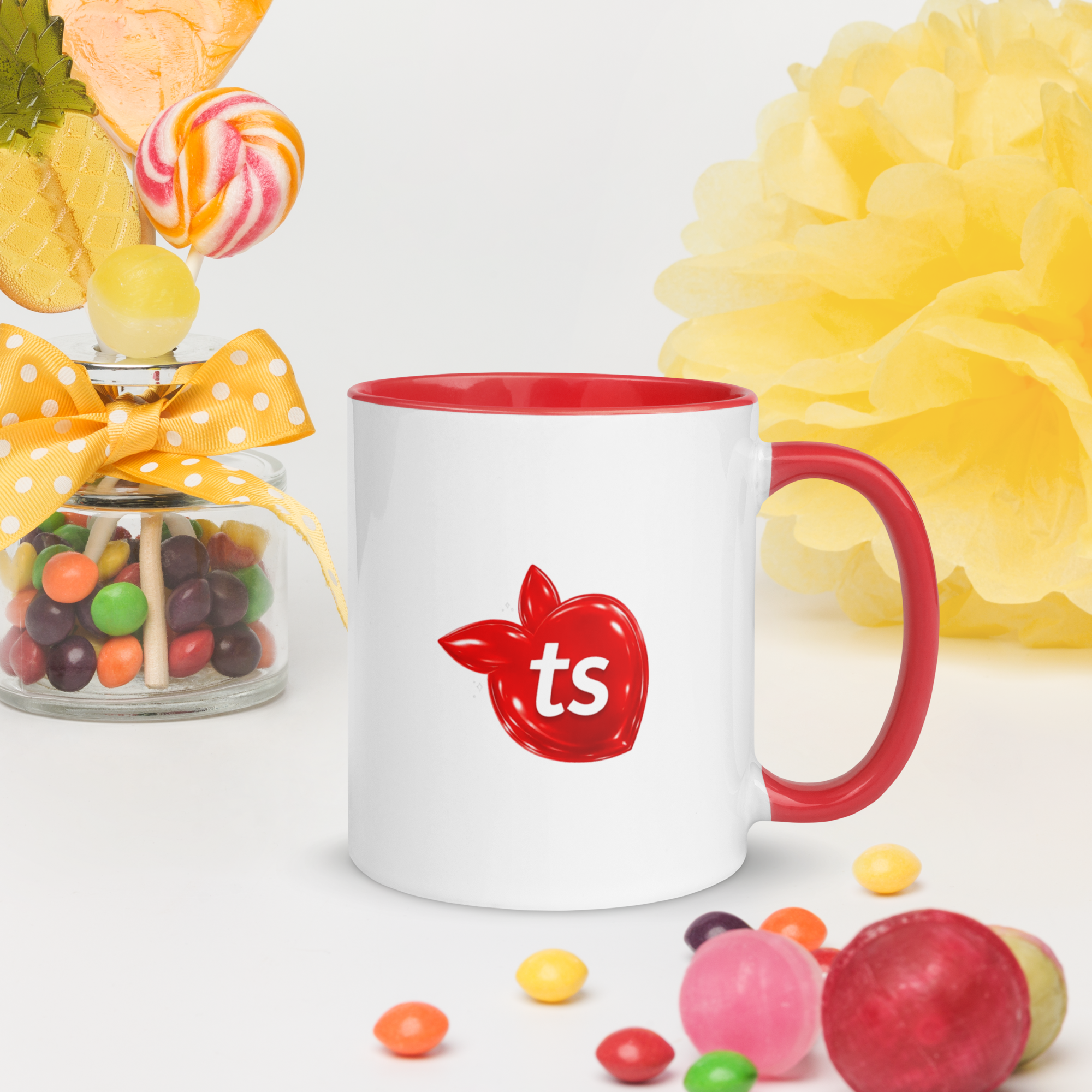 tsgabrielle® • Becher mit roter Innenseite • Keramik • 2 Größen - View 9