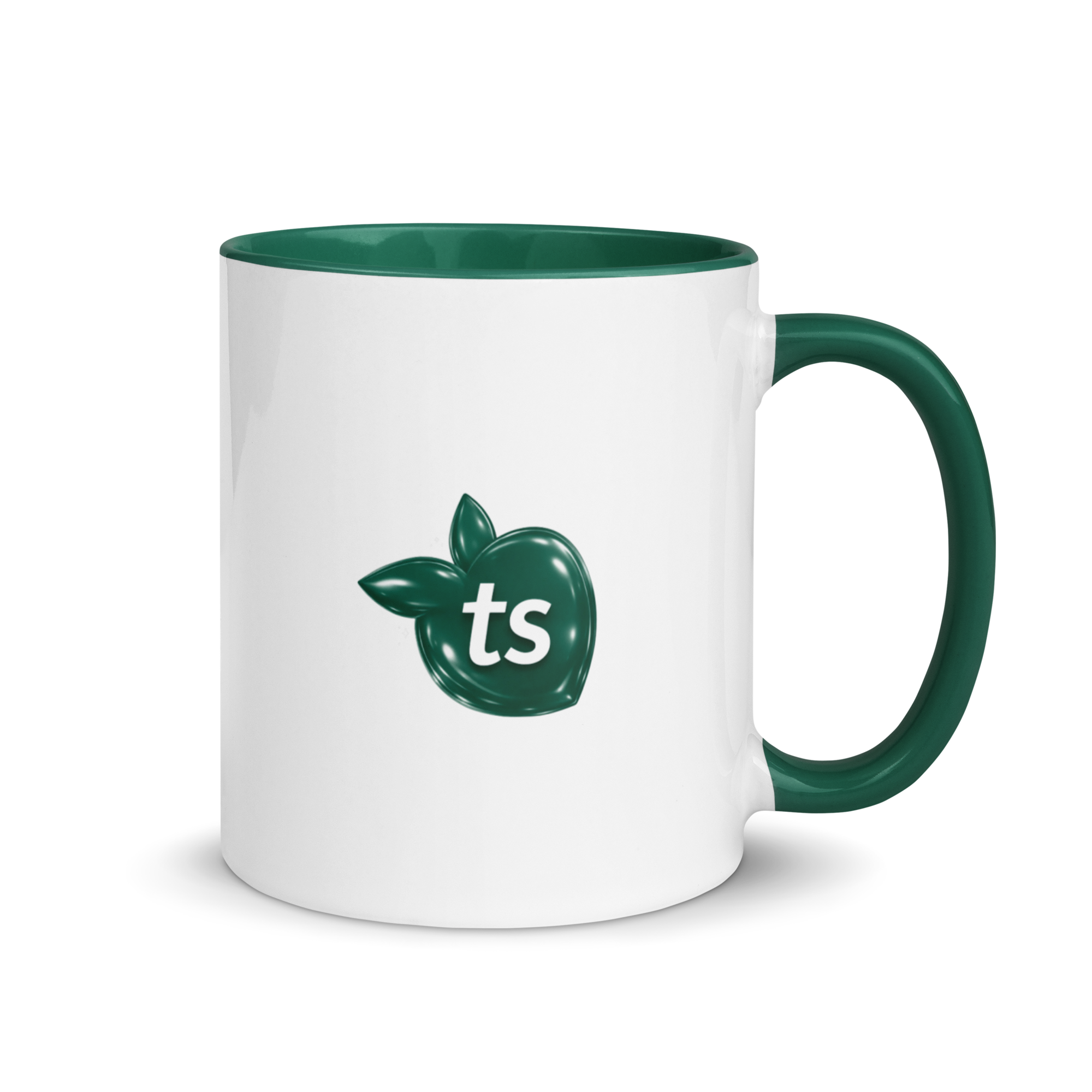 tsgabrielle® • Tasse with Color Dark Gruen Inside • Keramik • 2 Sizes