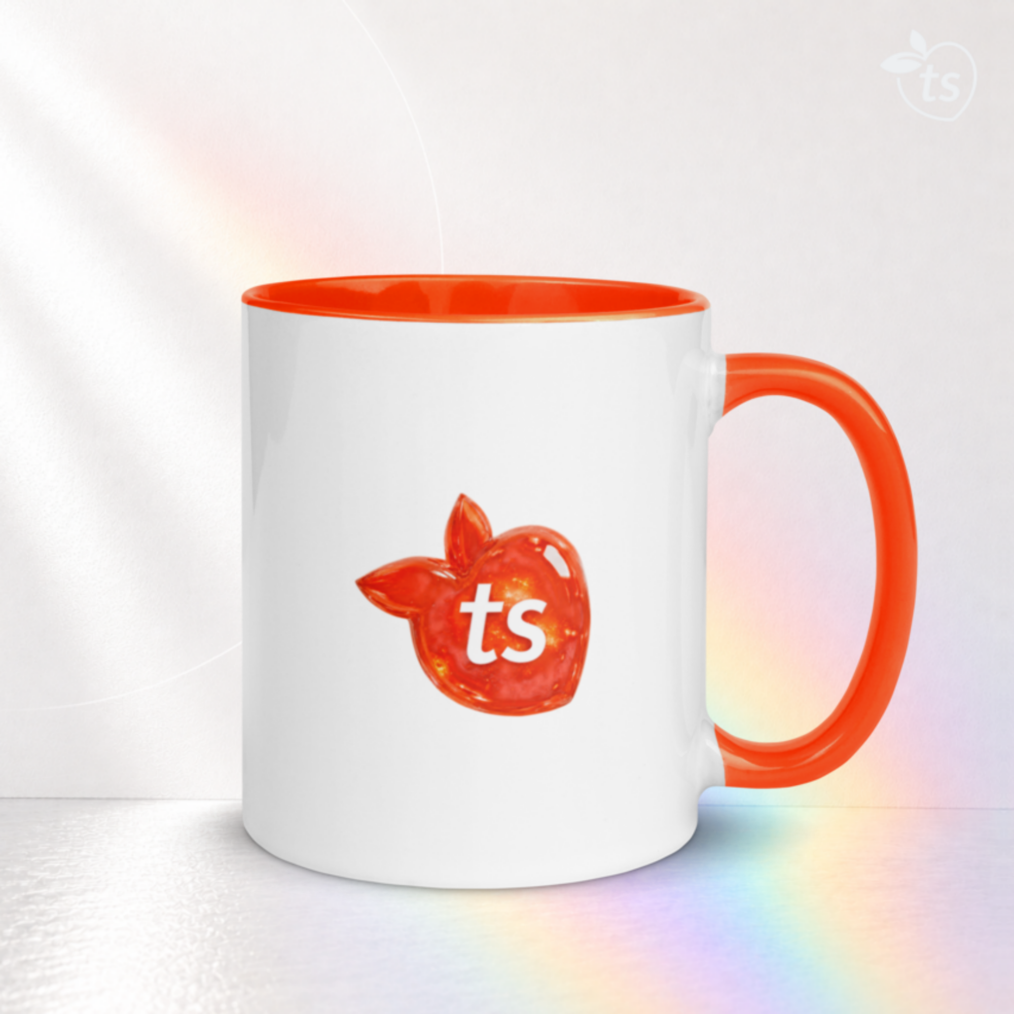 tsgabrielle® • Tasse mit orangefarbener Innenseite • Keramik • 325 ml - View 13