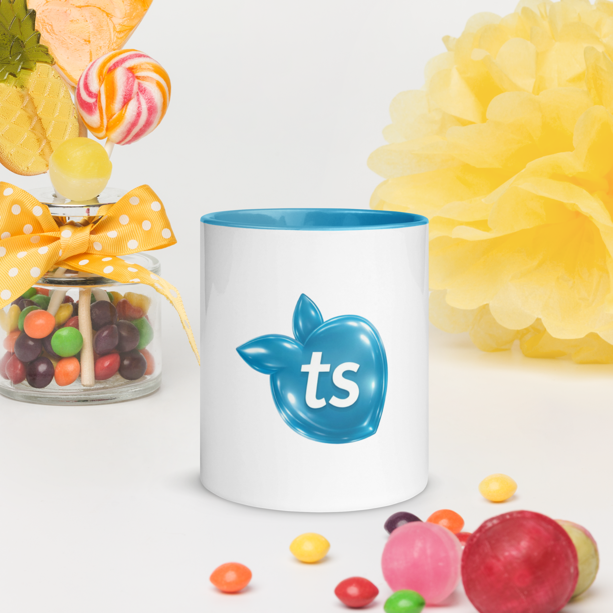 tsgabrielle® • Tasse mit hellblauer Innenseite • Keramik • 2 Größen - View 10