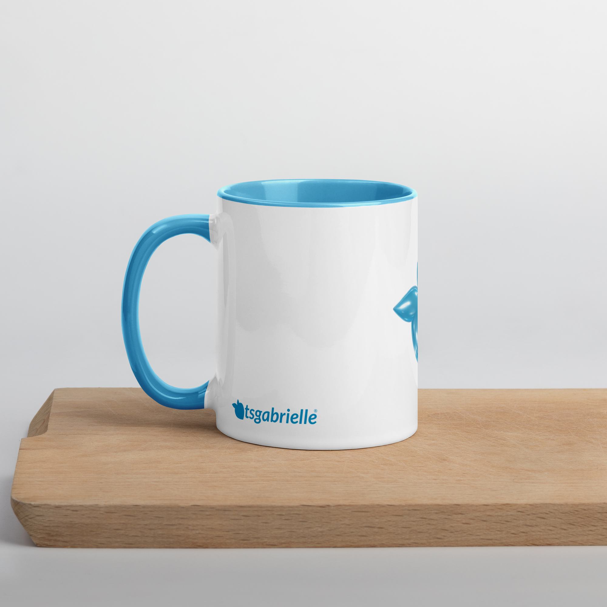 tsgabrielle® • Tasse mit hellblauer Innenseite • Keramik • 2 Größen - View 6