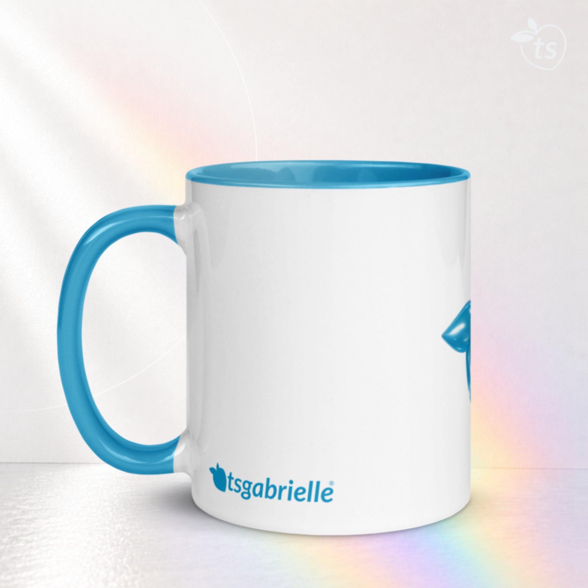 tsgabrielle® • Tasse mit hellblauer Innenseite • Keramik • 2 Größen - View 14