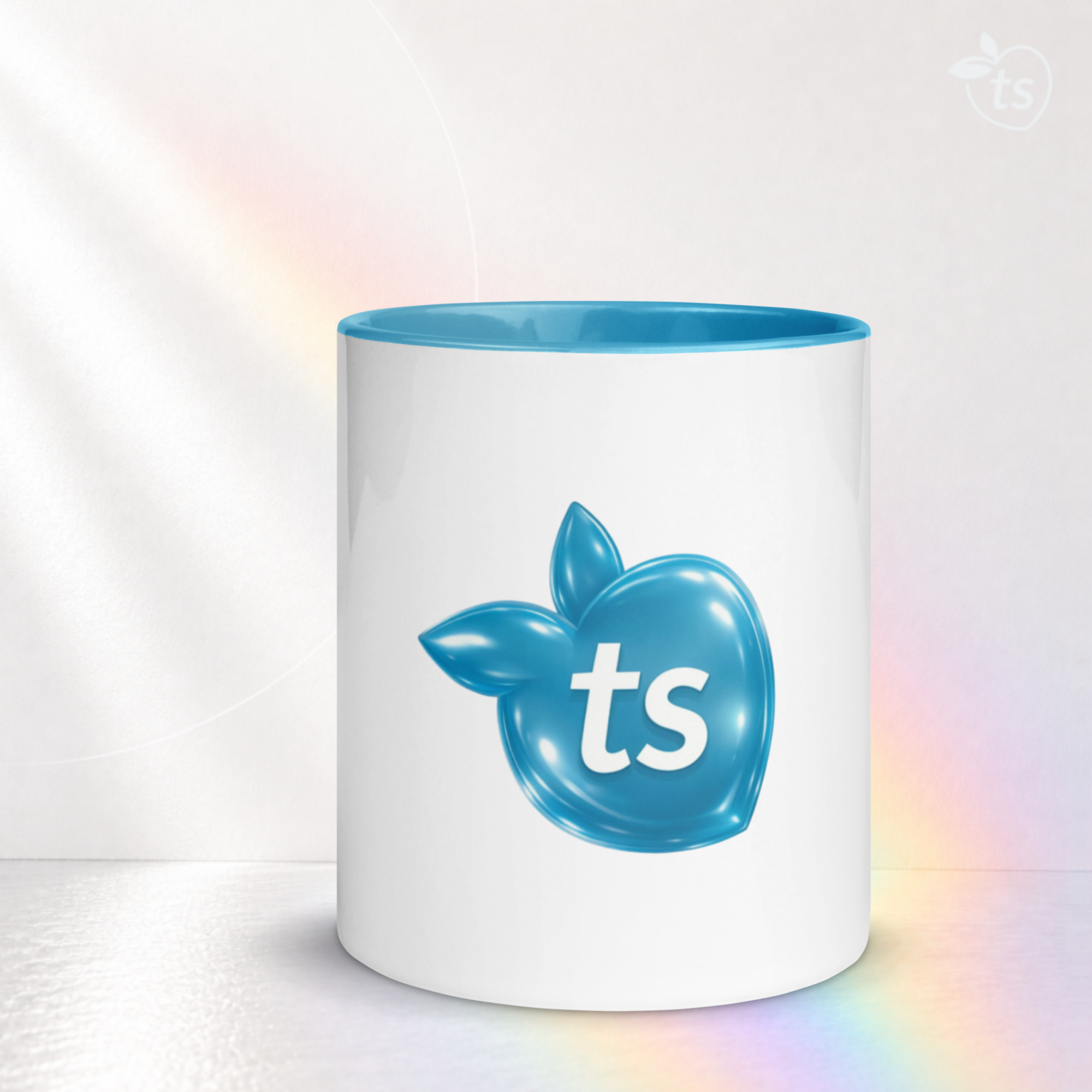 tsgabrielle® • Tasse mit hellblauer Innenseite • Keramik • 2 Größen - View 13